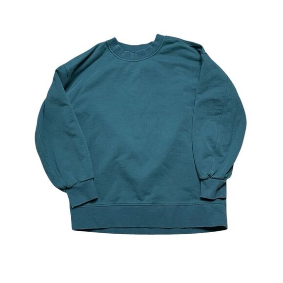 LULULEMON Perfectly Oversized Crew French Terry Jasper Green Size 8 - Picture 2 of 7